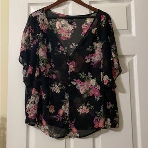 Torrid Floral Blouse